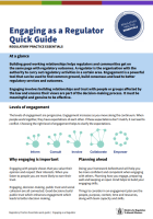 Preview image for Quick Guide: Engaging as a regulator