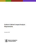 Preview image for Guide to Cabinet's impact analysis requirements