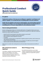 Preview image for Quick Guide: Professional conduct