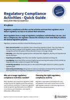 Preview image for Quick Guide: Regulatory compliance activities