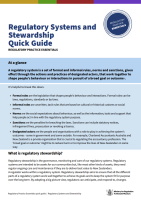 Preview image for Quick Guide: Regulatory systems and stewardship